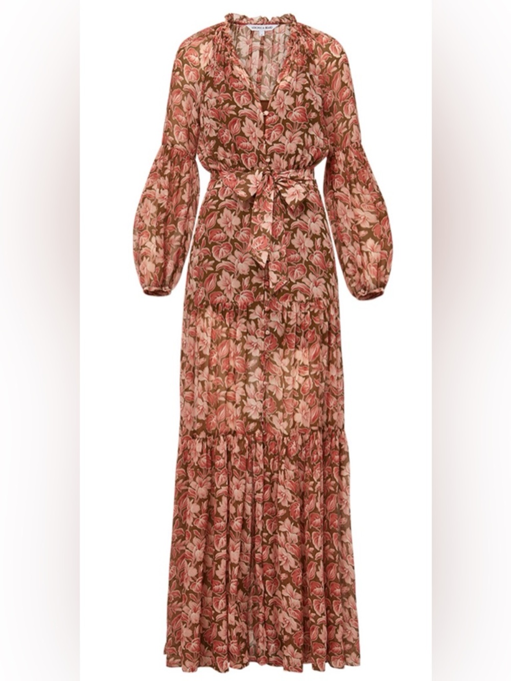Veronica Beard Isra Silk Maxi Dress - Picture 4 of 11